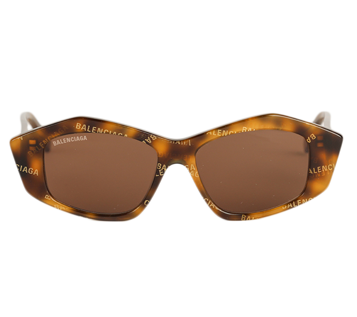 Occhiale da sole donna Balenciaga in elegante lastra tartarugata e  Brandizzata